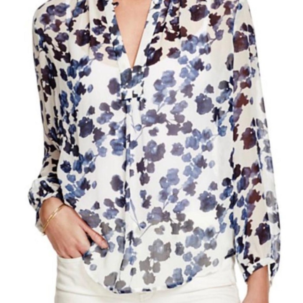 Joie AMARAL SILK BLOUSE size M